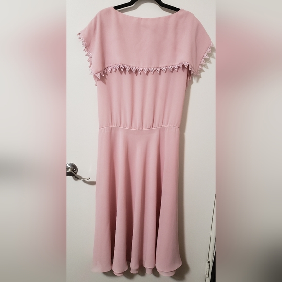 *Vintage* Pink Drape Dress - Picture 3 of 8